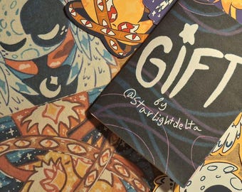 Biblically Accurate Sun and Moon Bundle (Stickers, Zine and Print)