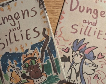 Dungens and Sillies Zines (Dungeons and Dragons OC)