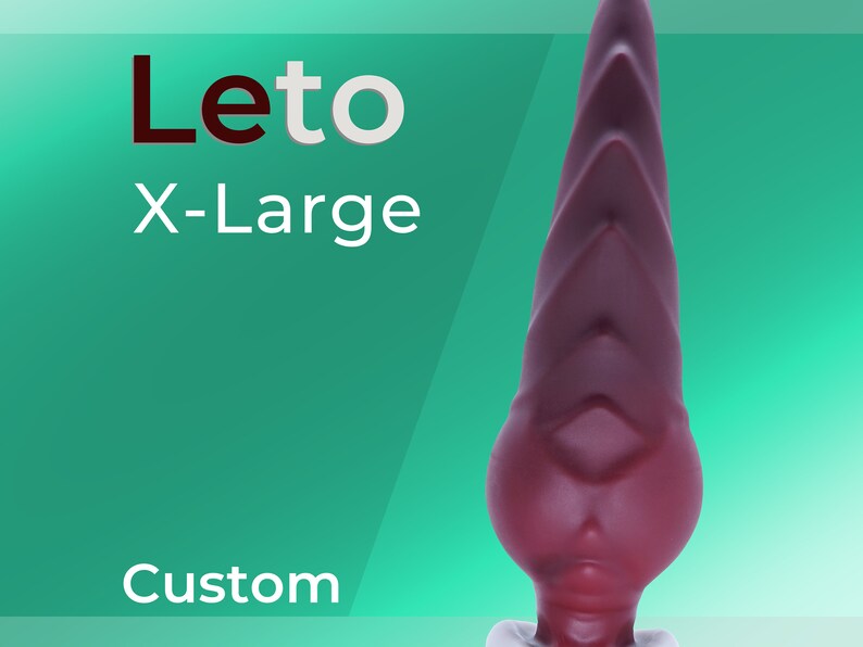 Custom Leto X-Large, Fantasy Drachen Dildo, Benutzerdefinierte Farbe und Festigkeit Bild 1