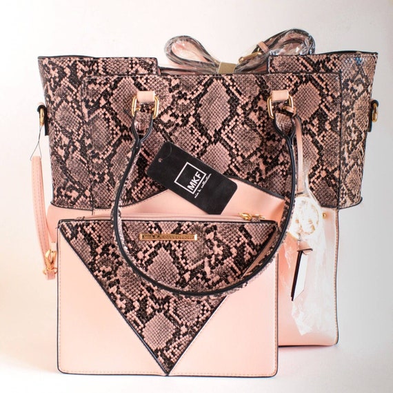 MKF Collection Designer Tote Bag for Women, Vegan Leather a Color