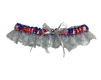 Bills inspired Wedding Garter, Sports Garter, Wedding Accessory, gifts, sports team garters, wedding garter