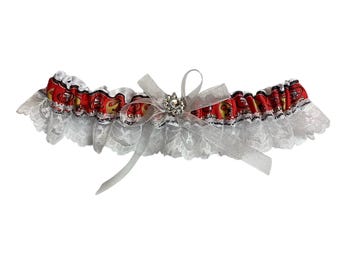 San Francisco 49ers Inspired Wedding Garter Belt Set White Lace - Etsy