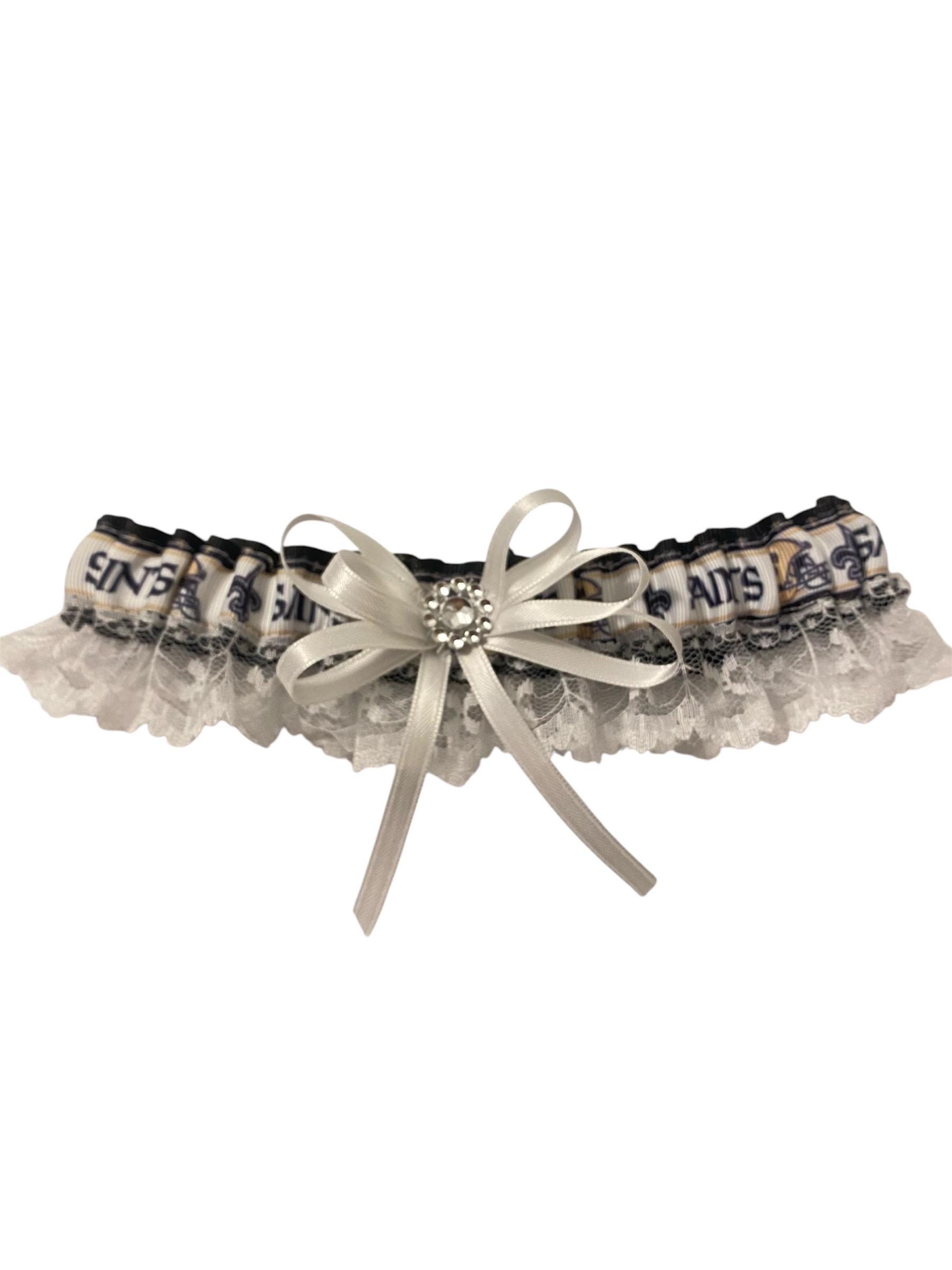 Liga de boda inspirada en los santos, liga deportiva, accesorio de boda, regalos, ligas de equipos deportivos, liga de boda