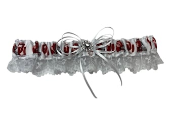Liga de boda de los Oklahoma Sooners: accesorio deportivo hecho a mano