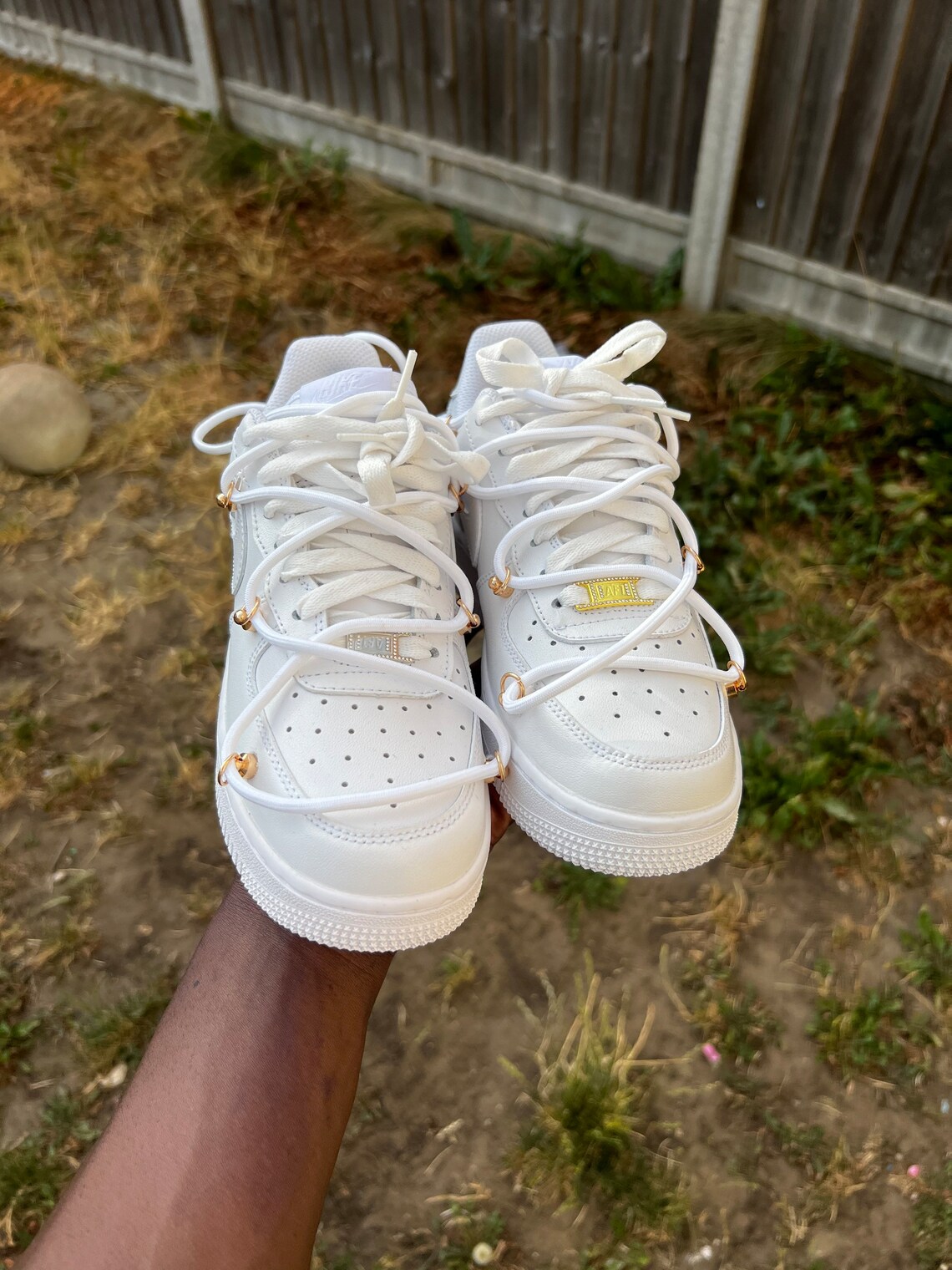 custom white air forces