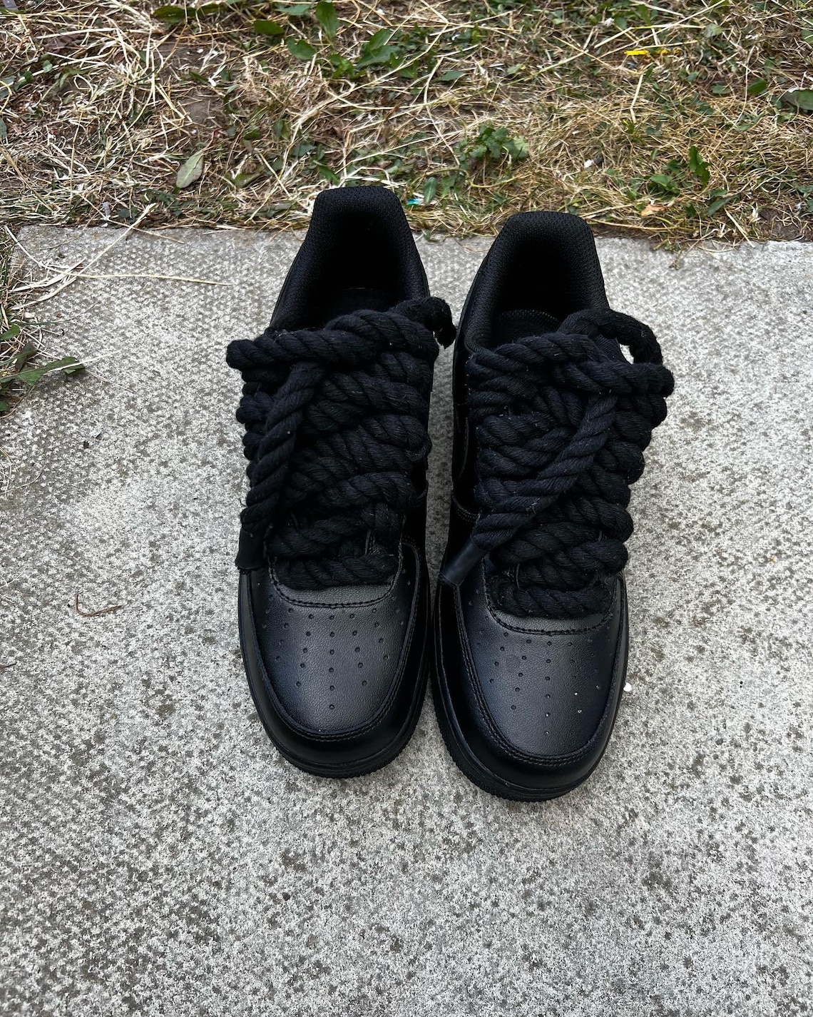 black custom air force 1