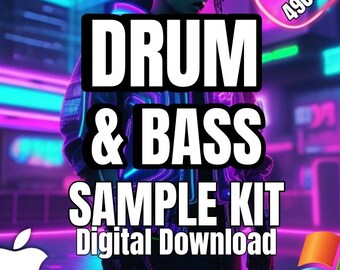 Drum & Bass Sample Kit -  (HUGE COLLECTION) Over 4900 Sounds In WAV Format (Plus Bonus Packs) - Digital Download