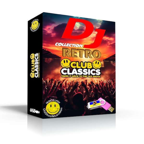 Retro Club Classics - The Classic Collection (Rare Find) From The Dj Collection. Over 1800 Tracks 320kbps MP3s USB Edition