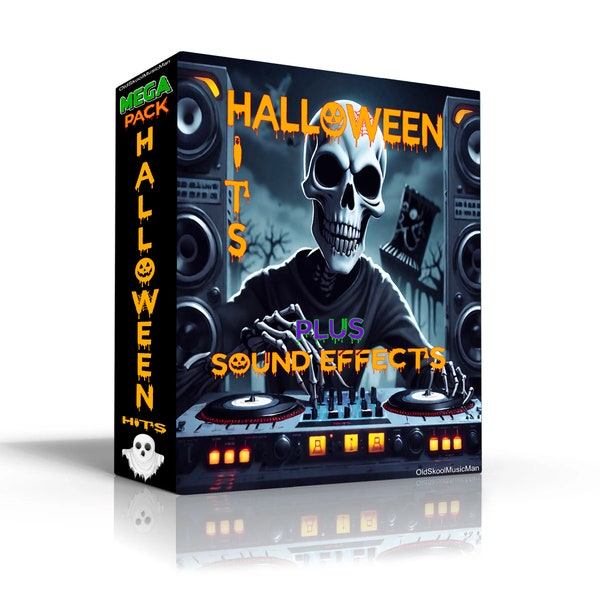 Halloween Megapack Over 800 Tracks & Sounds - Full-Length Tracks Dj Friendly [MP3 Format 320kbps] Digital Download - Grab It Now