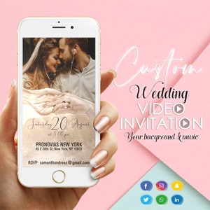 Digital Invite, Digital Save Date, Invitation Digital, Smartphone Invite, Electronic Invite, Save The Date Ecard, Save Date Digital, Digital Invitation, Electronic Save Date, save date electronic, save date with photo, minimalist save date