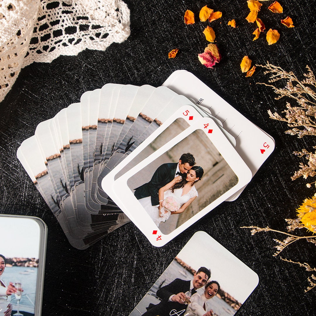 Custom Playing Cards Playing Card Guest Book Custom Wedding Etsy