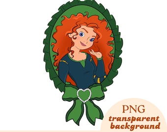 Descarga digital de princesa / PNG, JPEG