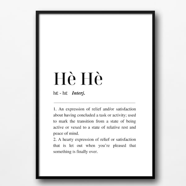 Hè Hè Definition Print INSTANT DOWNLOAD Dutch Printable Art  Dictionary Print Dutch Word Gezellig Quotes about life Dutch Wallpaper