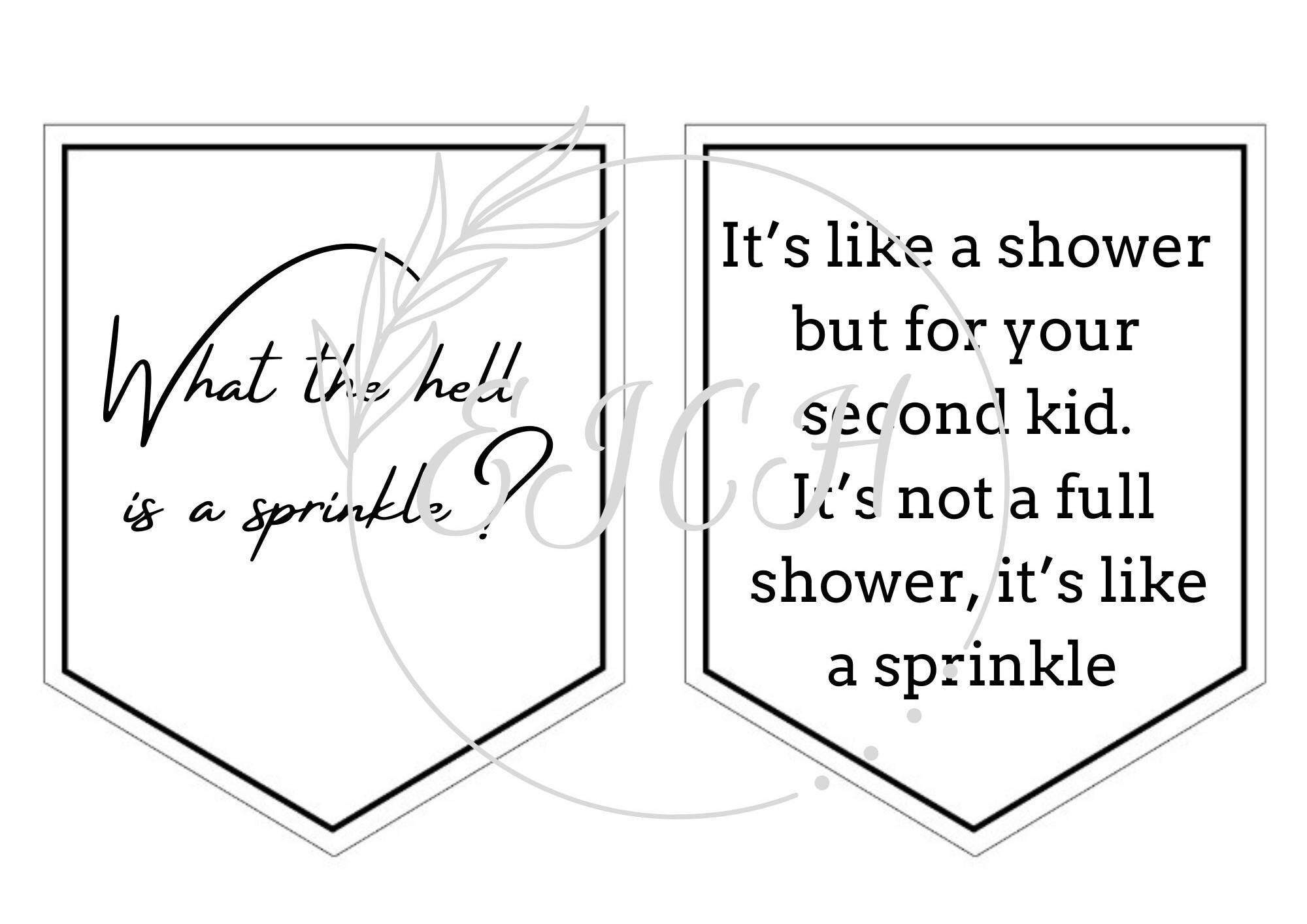 Schitt's Creek Baby Shower/sprinkle Bunting PDF Etsy