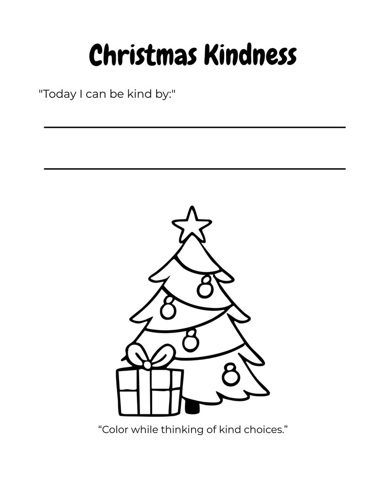 Christmas Coping Skills Coloring Pages | SEL Holiday Coloring Sheets ...