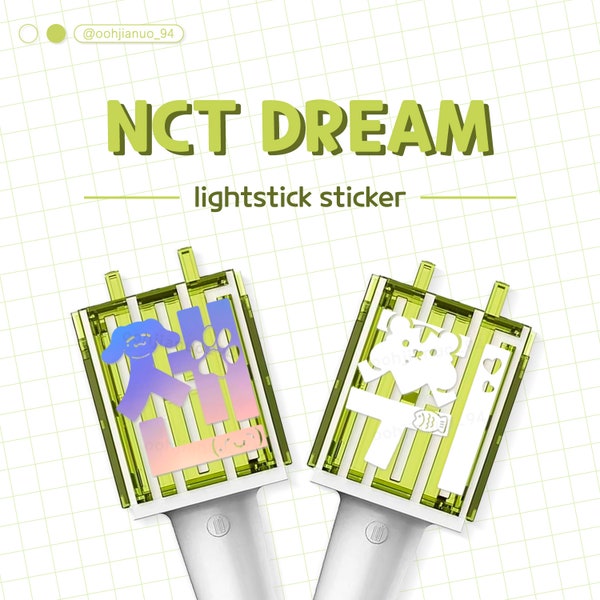 Autocollants déco NCT FANLIGHT 7Dream Lightstick