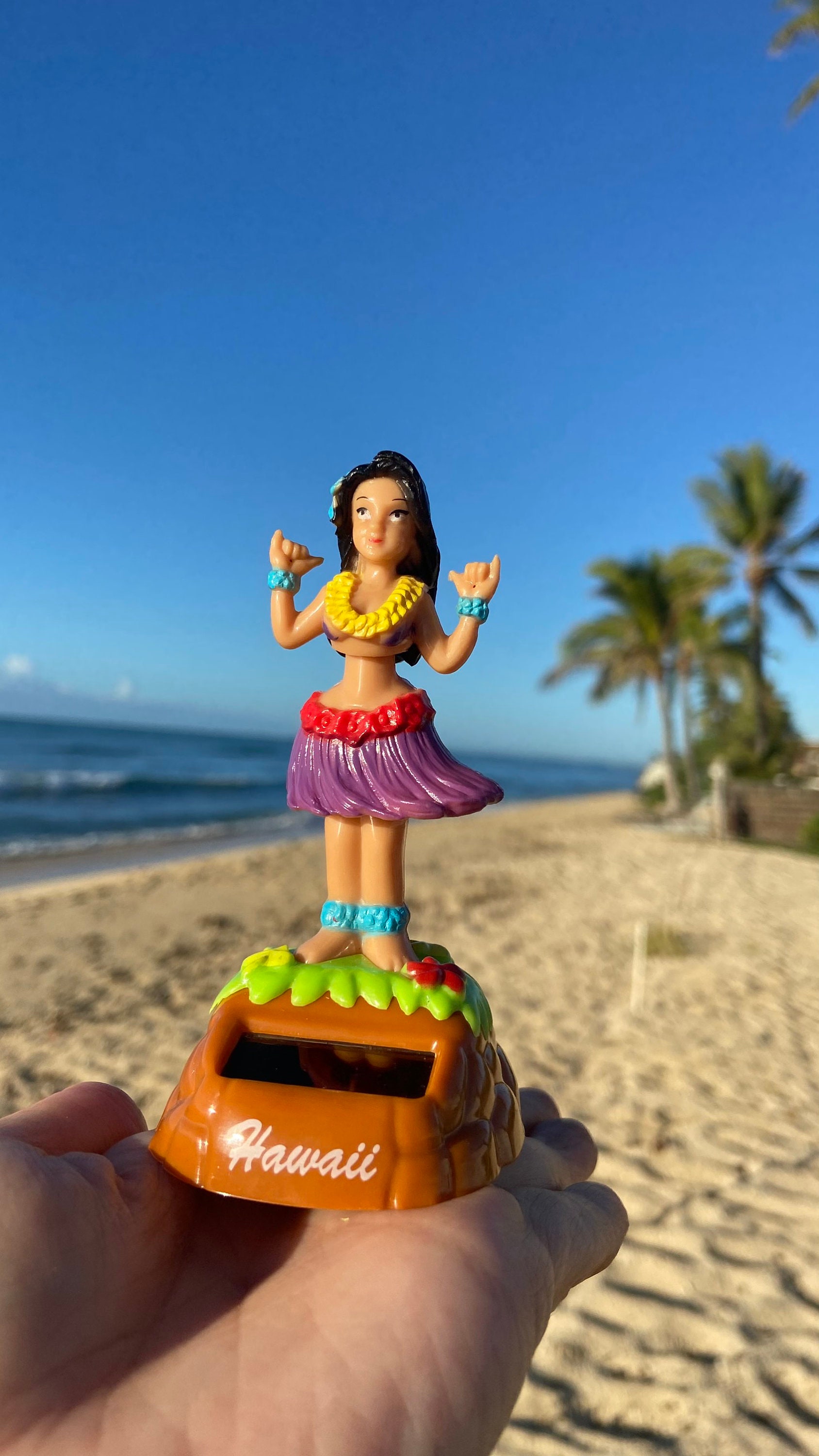 3/5/10 x Gute Laune Solar Wackelfigur Solarfigur Tanzende Figur Hula Girl  Hawaii