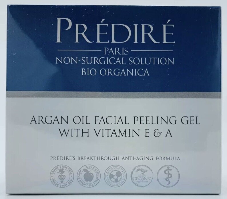 New Predire Paris Argan Oil Facial Peeling Gel With Vitamin E & a Look