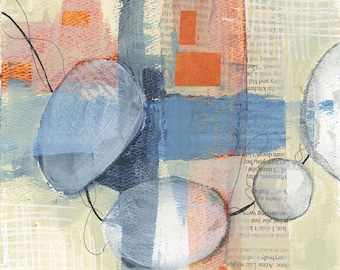 Original Abstract Painting: "Raveling"