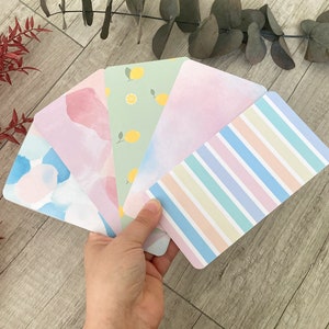 Dashboard BLANK per metodo busta I pianificazione del budget I plastificato I stampato su entrambi i lati I design di alta qualità I adatto per raccoglitori A6