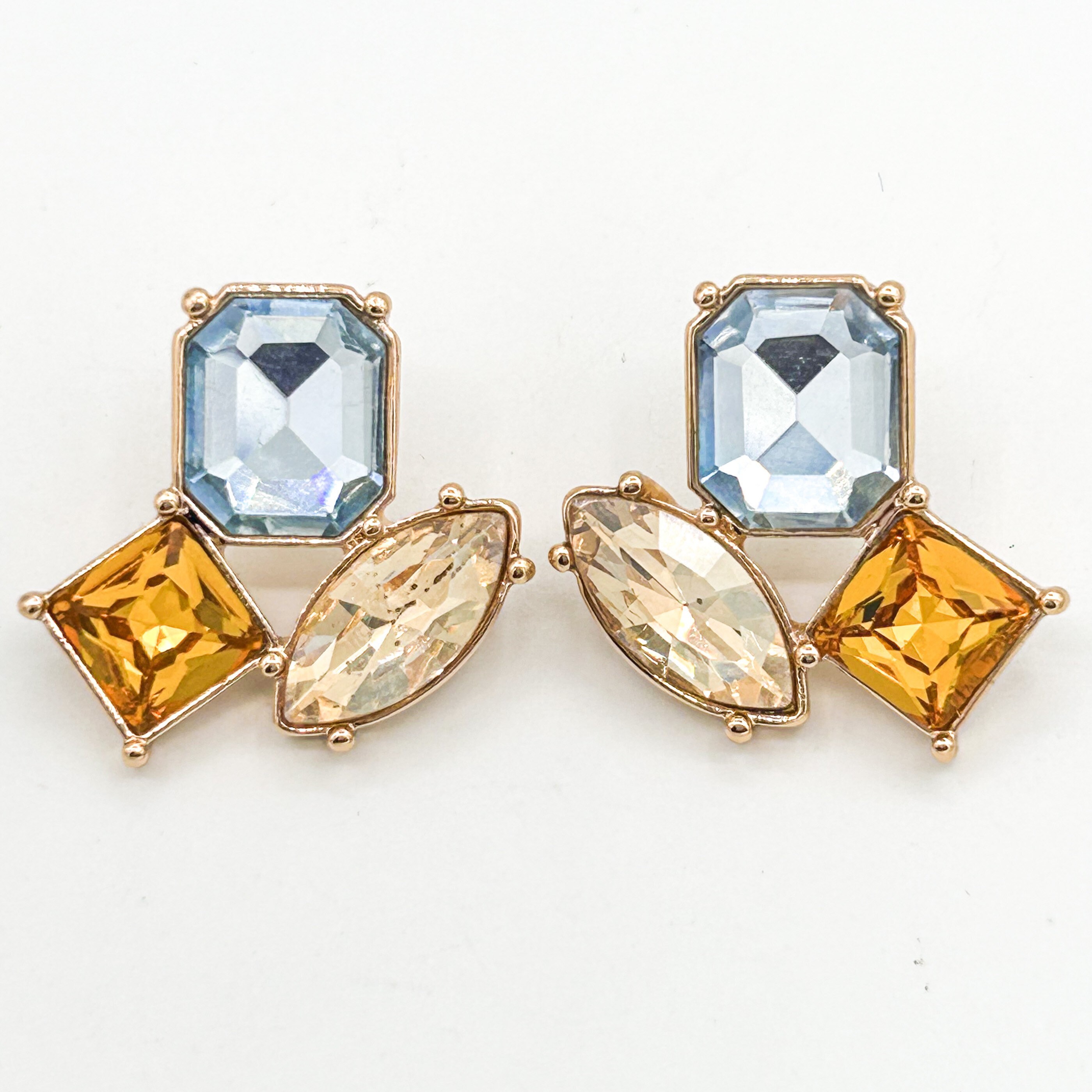 Baublebar Daffodil Earrings - Clear/Gold