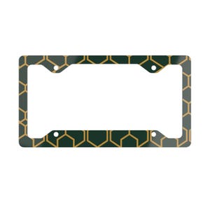 Demon Metal License Plate Frame with Geometric Design, Unique Car Accessory, Gift for Car Enthusiasts, Customizable, Inspired