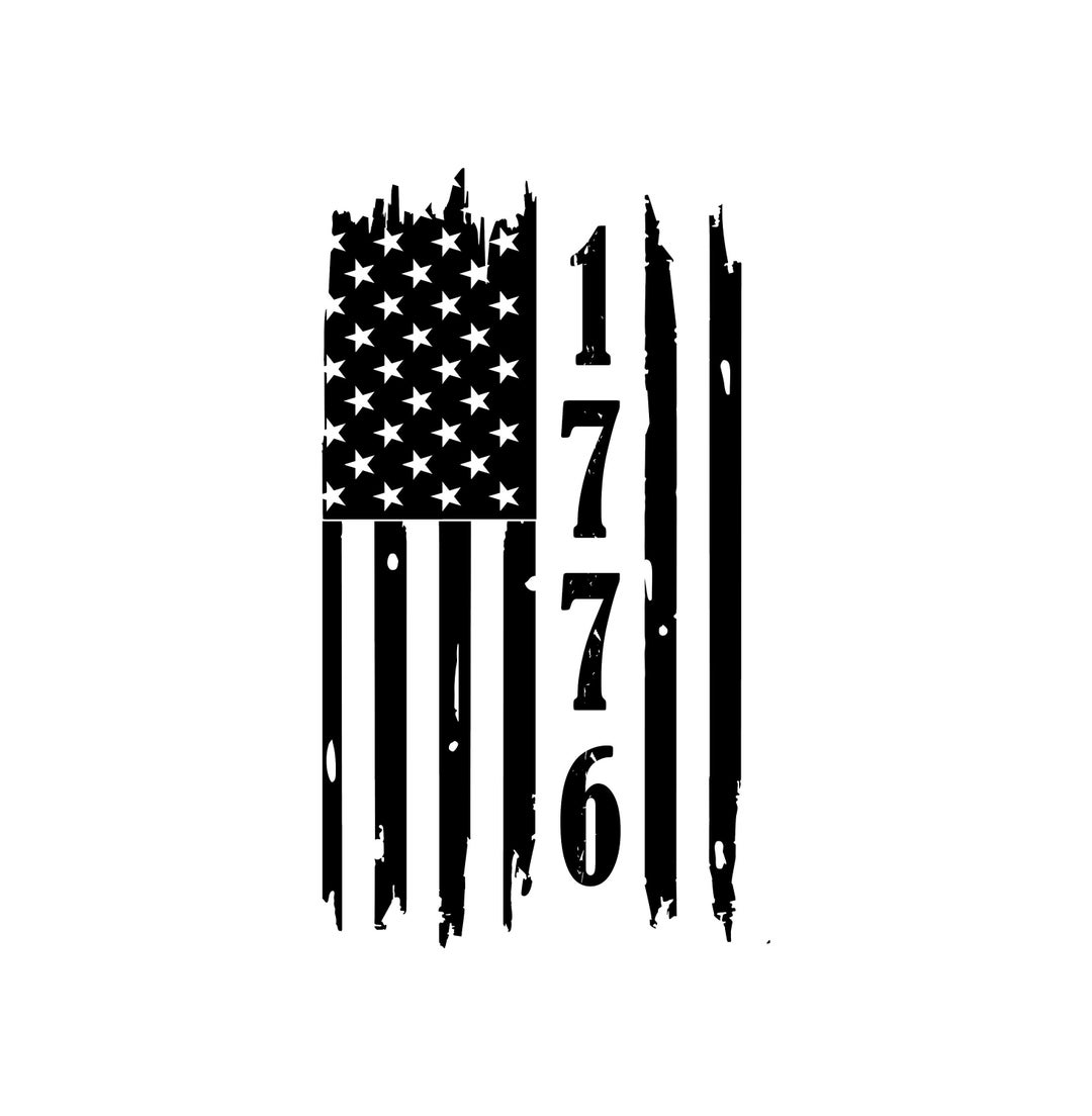 American Flag 1776 Decal. Sizes Available. - Etsy