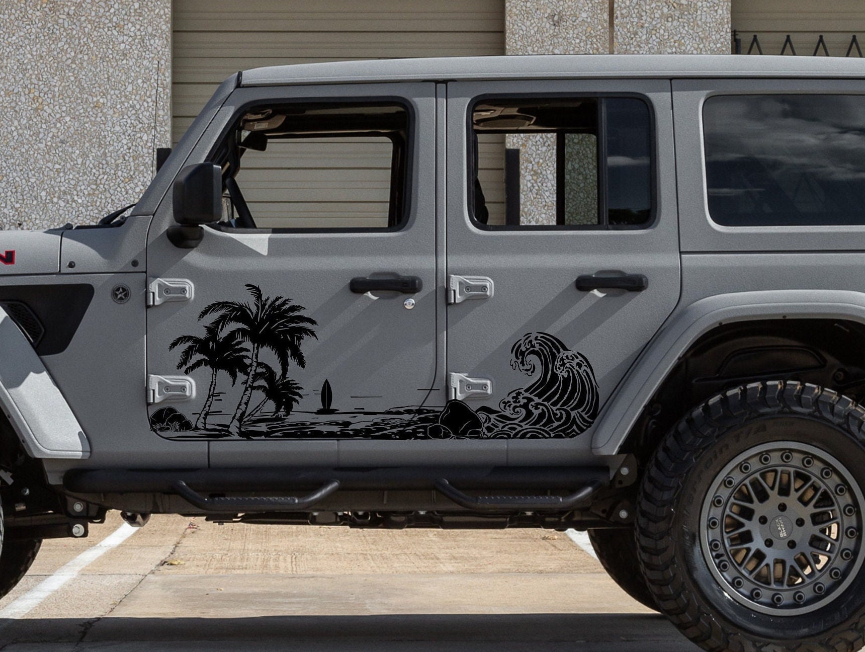 Beach Silhouette Decals Fits Jeep Wrangler JK JL Side Doors - Etsy