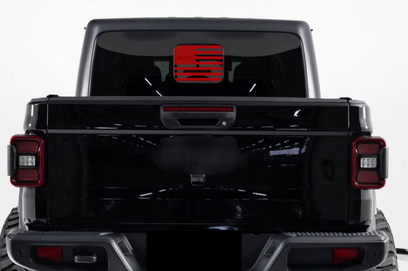 American Flag Decal Fits Jeep Gladiator Rear Window Etsy