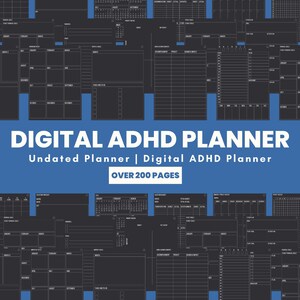 Planificador de TDAH, planificador de buenas notas, Planificador digital de TDAH, Planificador de TDAH para adultos, planificador diario de TDAH, planificador digital sin fecha, planificador de TDAH digital