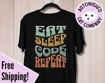 Eat Sleep Computer Repeat Men's Gamer T-shirt Funny - Etsy