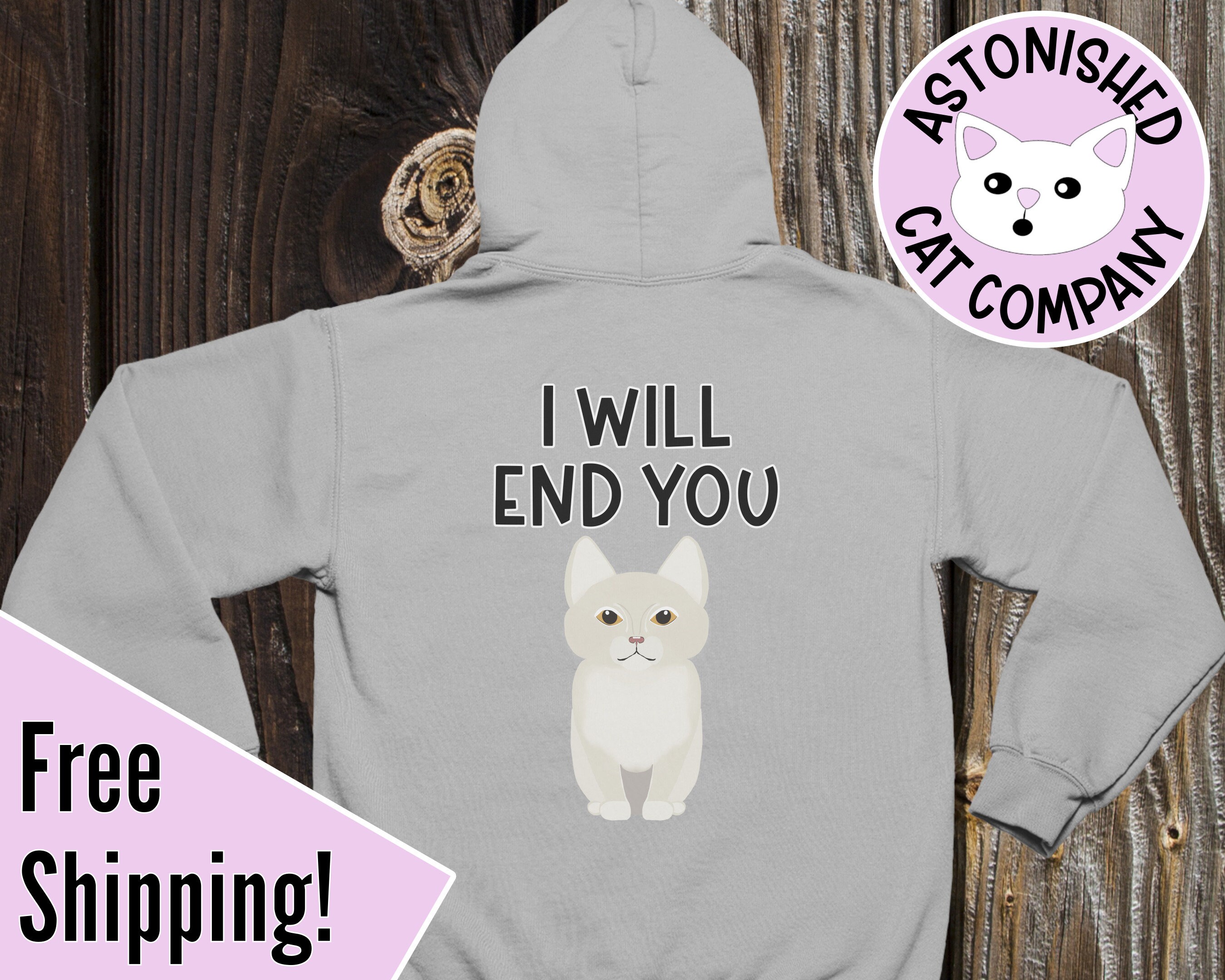 cat company hoodie