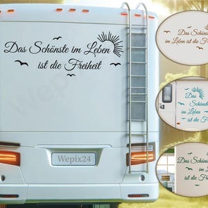 De mooiste... | Camper Caravan Stickers | Kampeervakantie Auto & Meer - Zelfklevend - UV-bestendig