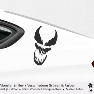 Venom - Stickers for vehicles - Vinyl Sticker Foil - Funny Fun Car Stickers - Tuning Stickers - Monster