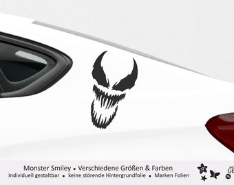SUPERSTICKI Predator Venom Helmaufkleber Ca. 10 Cm – Racing Decal, UV-beständig, Waschanlagenfest, Für Helme & Autos