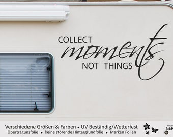 COLLECT moments... | Motorhomes Caravan Stickers | Camping Holiday Car & More - Self Adhesive