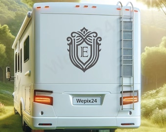 coat of arms | Motorhomes Caravan Sticker | Camping Holiday Car & More - Self-adhesive