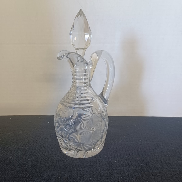 Crystal Cruet Etsy