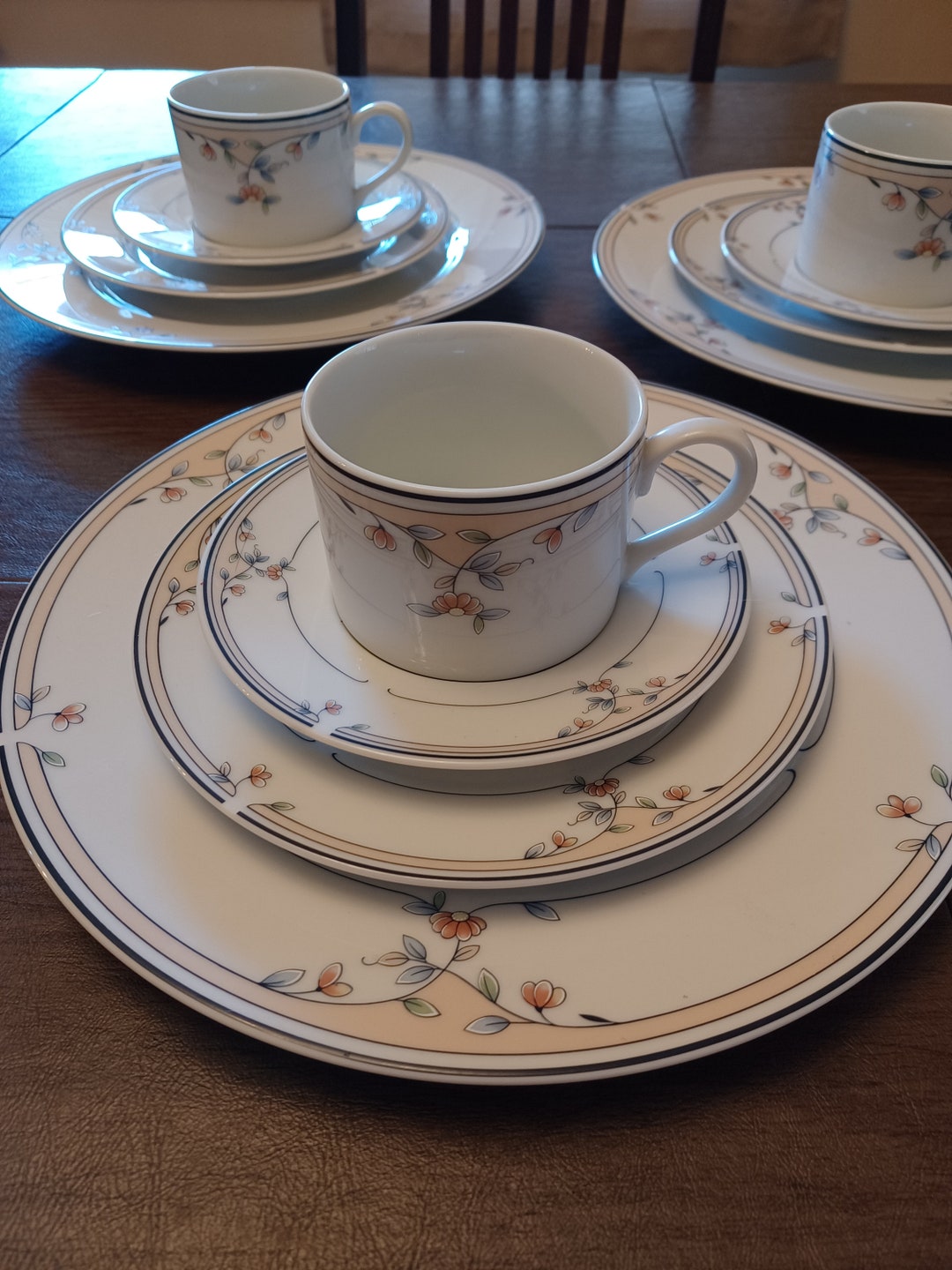 Princess House China 4 Pc Place Setting Heritage Blossomincludes