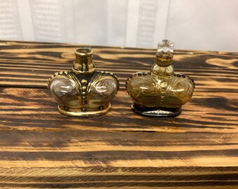 Vintage Prince Matchabelli Perfume Bottles. Set of 2. Infanta & Stradivari 1/2 Oz Bottles