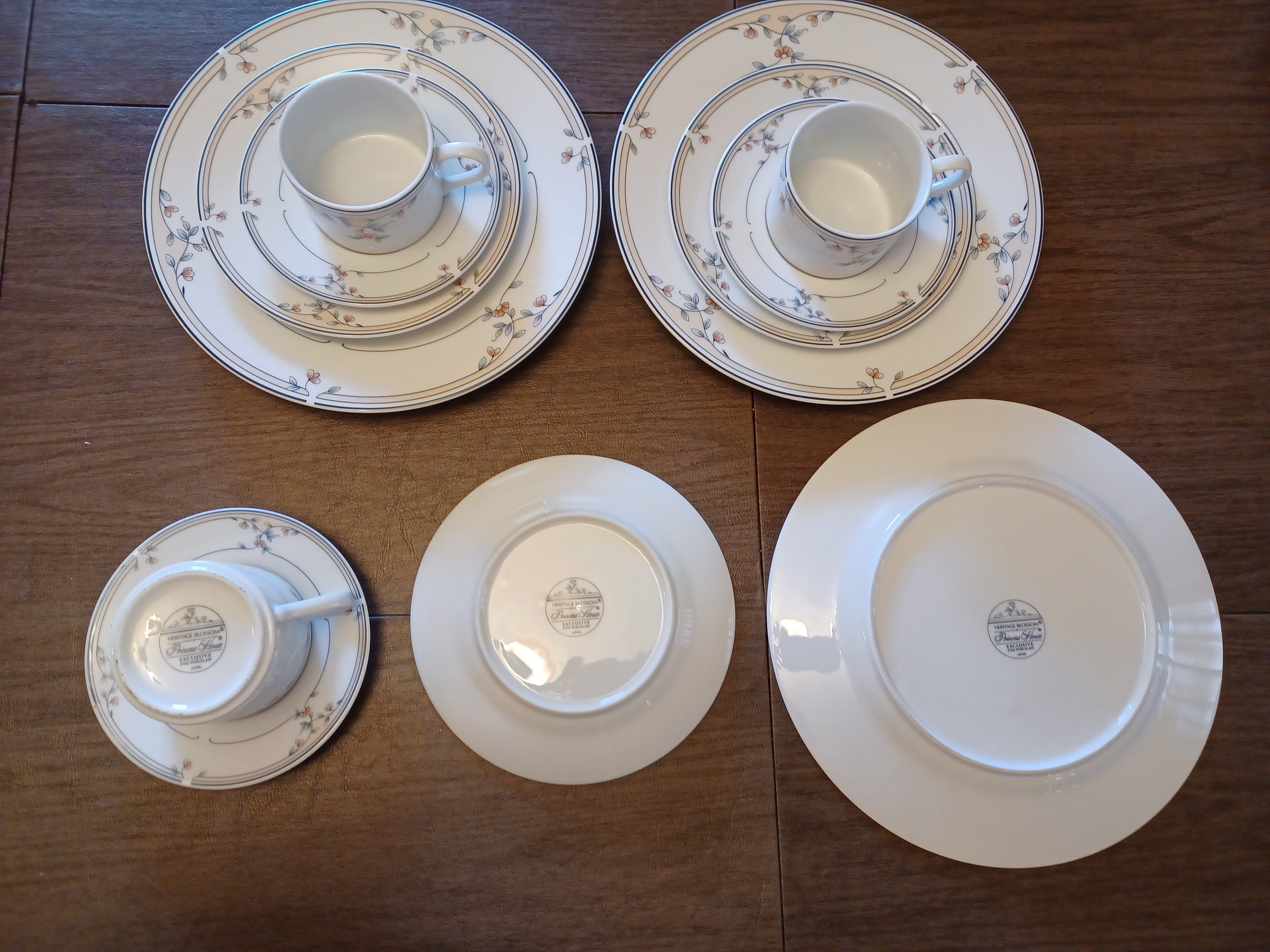 Princess House China 4 Pc Place Setting Heritage Etsy
