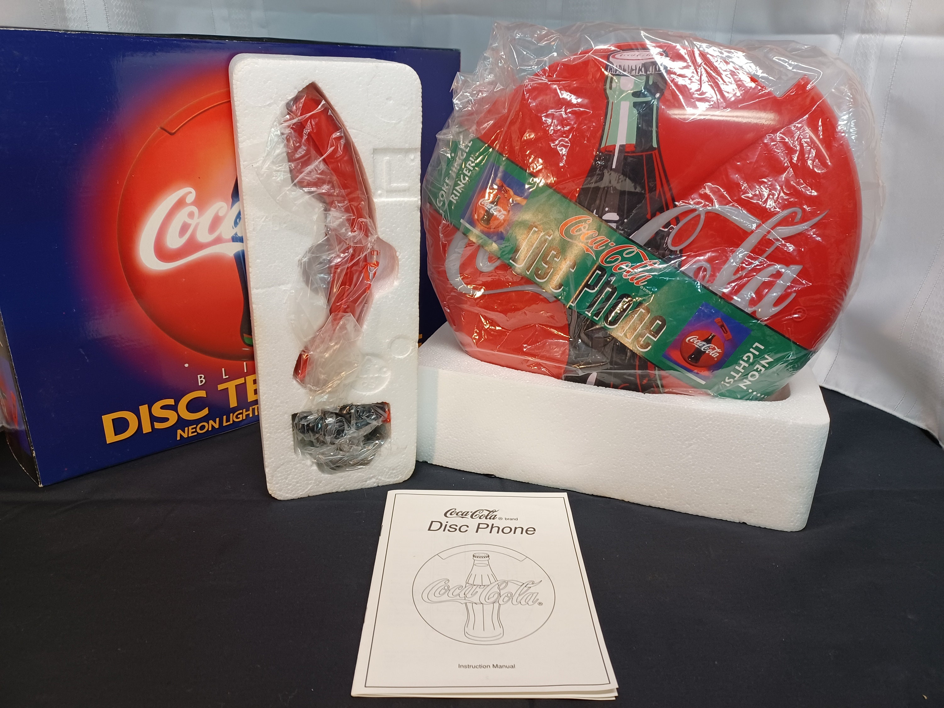 Vintage Coca Cola Round Retro Corded Stand Up/wall Mount - Etsy