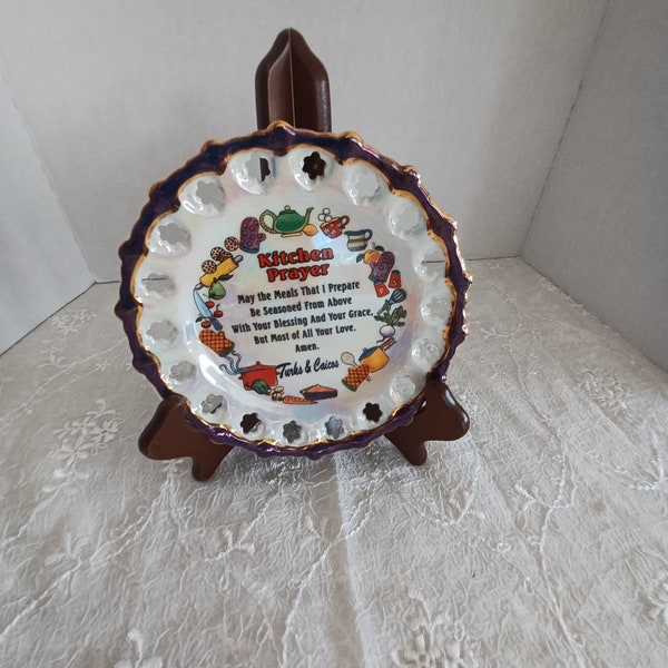 Kitchen Prayer Plate Etsy