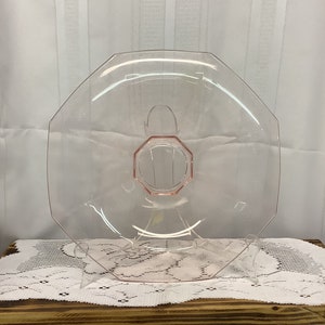 Pink Depression Glass Centerpiece Bowl.