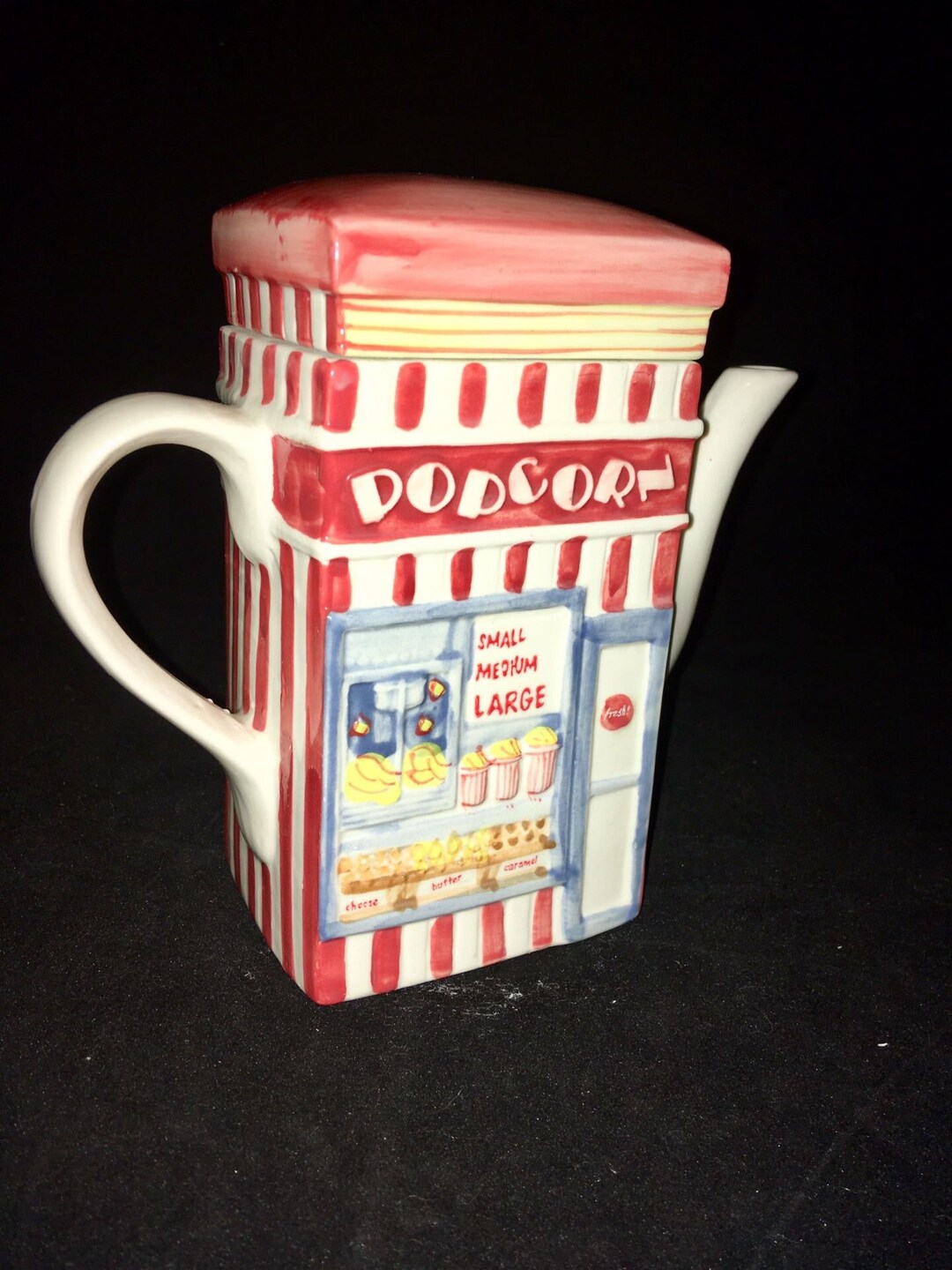 Design Studio Home Movie Popcorn Teapot Movie Theater Theme Collectible