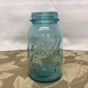 Vintage Blue Ball Perfect Mason Blue Canning Jar