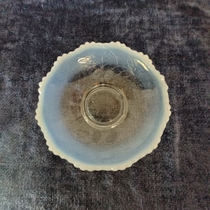 Vintage Fenton Hobnail Moonstone Opalescent. Ruffled Bowl/Ruffled Trinket Dish/Serving Platter. Fenton Moonstone Opalescent. Choice.