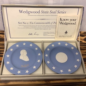 Vintage Wedgwood State Seal Series #2 Pennsylvania with the Original Box
