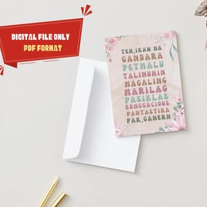 Filipina Greeting Card | Congratulations Card | Digital File | Tagalog Greeting Card | Pinay Pride | PDF Format | Mabuhay Cards|