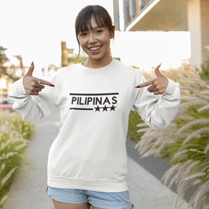 PILIPINAS Sweatshirt, Mabuhay Filipino Tee, 3 stars and a sun, filipino shirt, Philippine shirt, filipino graphic tee, filipino gifts